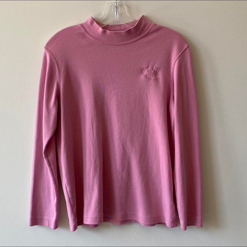 Blair Pink Mock Neck Tee